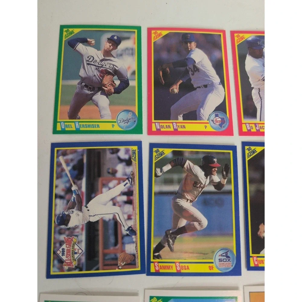 Mixed Lot Of 18 Gradable Baseball Cards 1990 Score Superstars Bo Jackson & More!